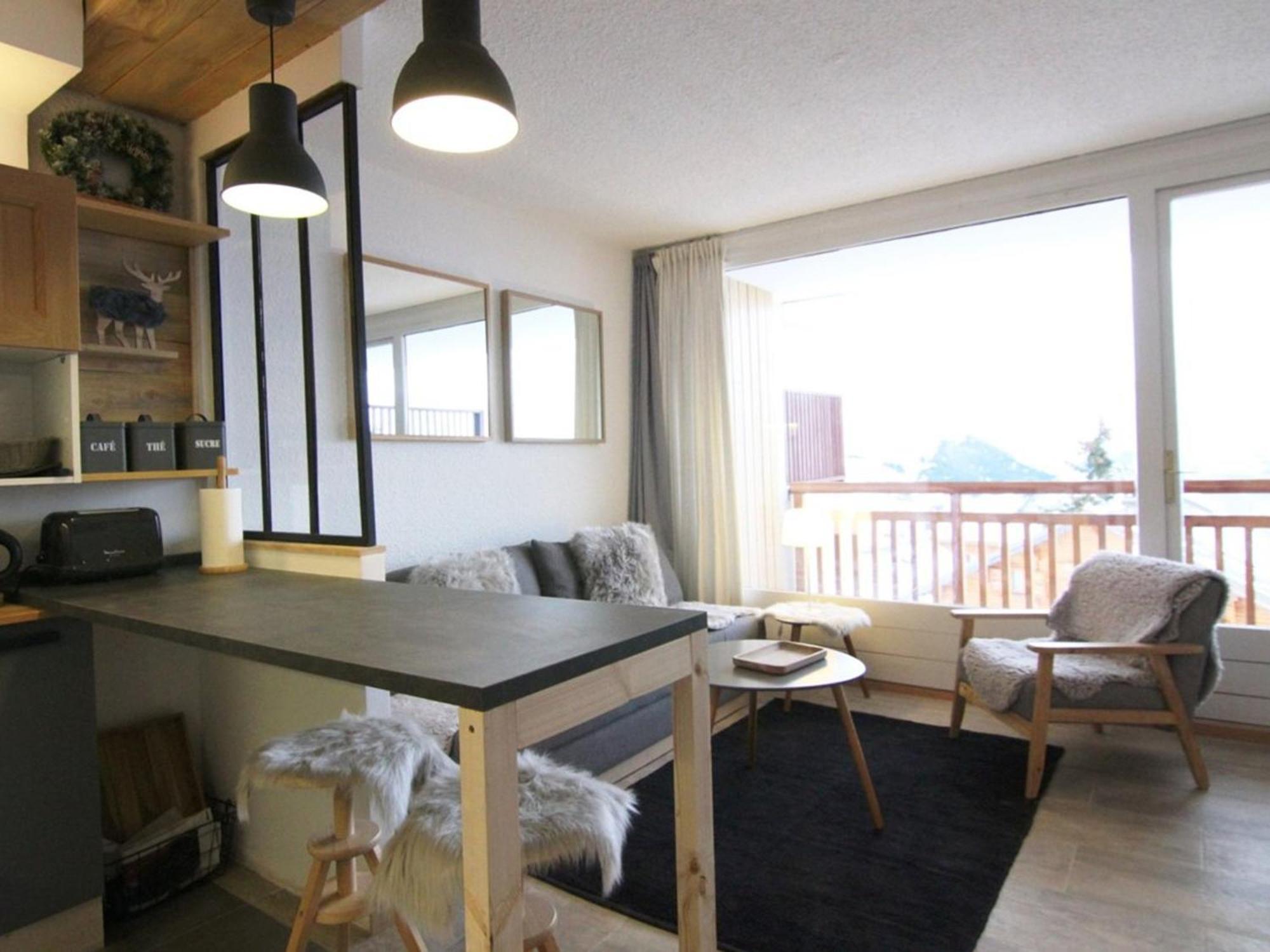 Charmant Studio 4 Pers Avec Balcon, Parking Et Acces Pistes - Alpe D'Huez - Fr-1-405-134 Apartment Екстериор снимка