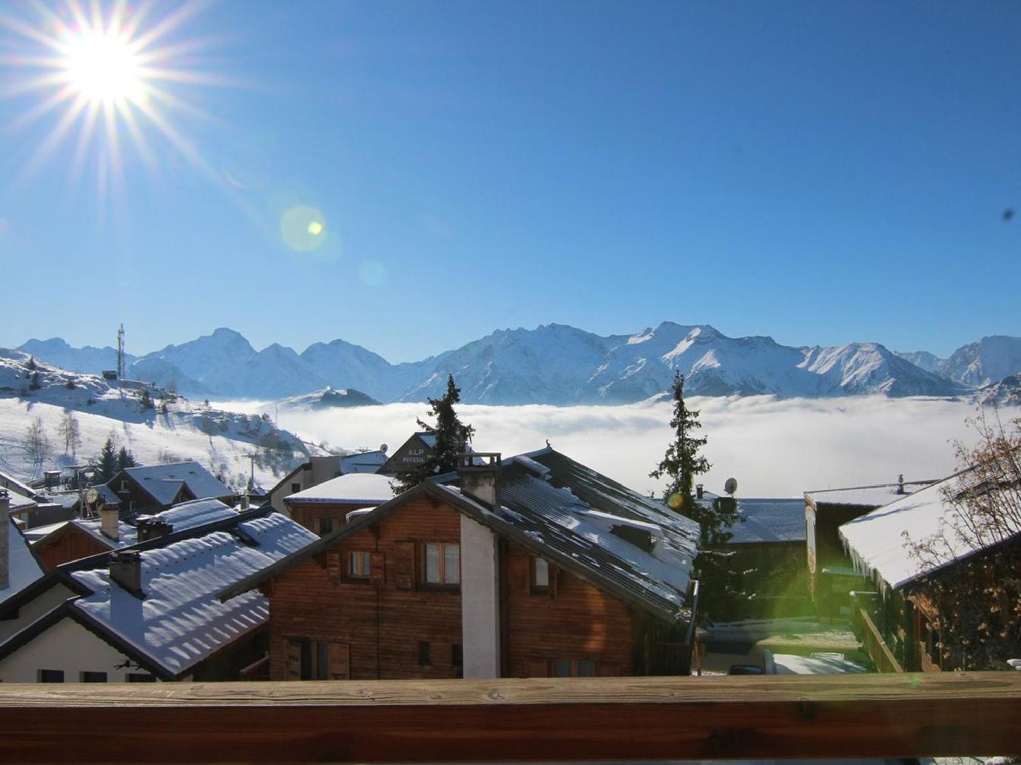 Charmant Studio 4 Pers Avec Balcon, Parking Et Acces Pistes - Alpe D'Huez - Fr-1-405-134 Apartment Екстериор снимка